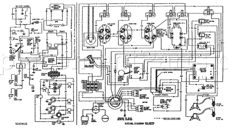 Page F Diagram and Parts List for 9785-0  Briggs and Stratton Generator